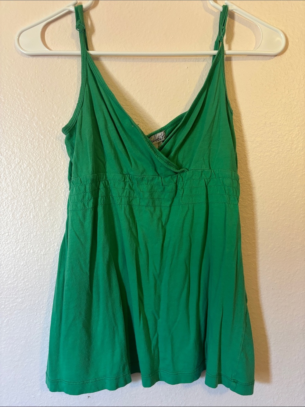 Full Tilt Woman’s Green Y2K Adjustable Strap Camisole, Size S